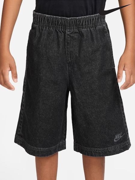 Black - Nike Nike Denim Shorts