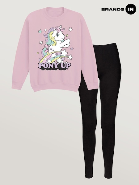 Brands In Pink My Little Pony Pony Up Sweat Top & Leggings Set (Y38550) | £42