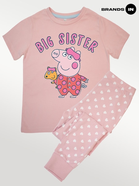 Brands In Pink Peppa Pig Big Sister Pyjamas (Y38555) | £22