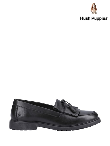 Hush Puppies Black Verity Kiltie Loafers (Y38723) | £70