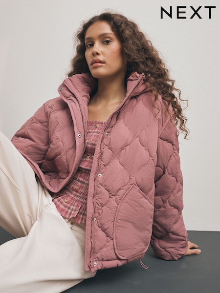 Pink - Lightweight Quilted Jacket