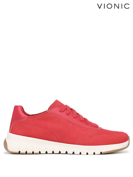 Vionic Red Uptown Regular Fit Arch Support Lace-Up Trainer (Y38879) | £135