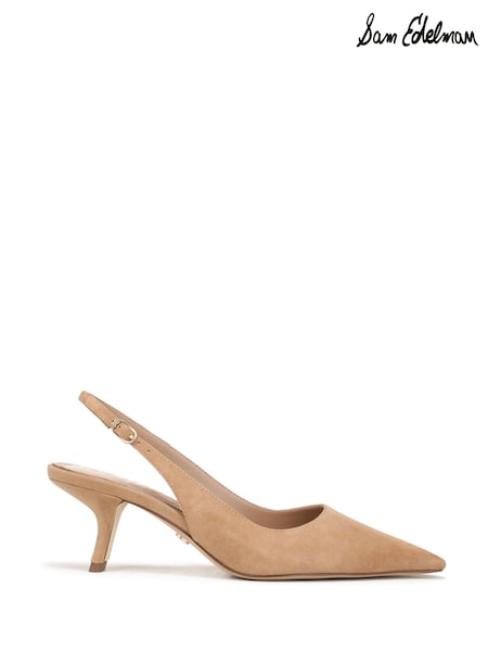 Sam Edelman Bianka Regular Fit Brown Slingbacks (Y39165) | £160