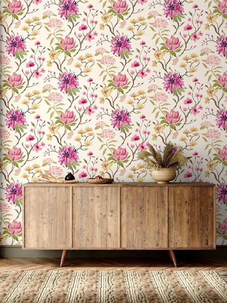 Ohpopsi Vintage Plum Saku 10M Wallpaper (Y39257) | £79