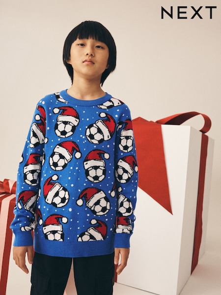 Navy/Red - Christmas Jumper (3-16yrs)