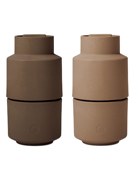 Crush Grind Set Of 2 Billund Salt And Pepper Grinders