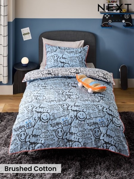 Supersoft Brushed Cotton Duvet Cover And Pillowcase Set
