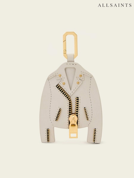 AllSaints White/Gold Dalby Keyring (Y40201) | £49