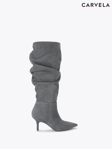 Carvela Grey Spirit Slouch Boots (Y40405) | £229