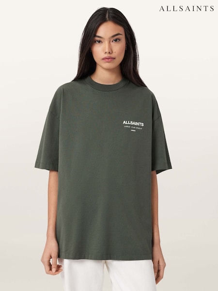 AllSaints Green Underground Etta T-Shirt (Y40649) | £59