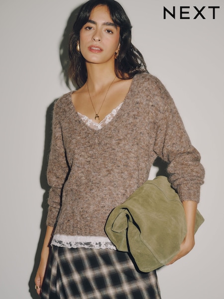 Neutral Neppy - Lace Vest Layer Jumper