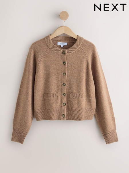 Camel Neppy - 100% Merino Wool N.premium Cardigan