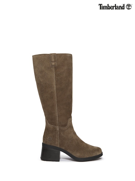 Brown - Timberland Bellevaux Tall Zip Up Boots