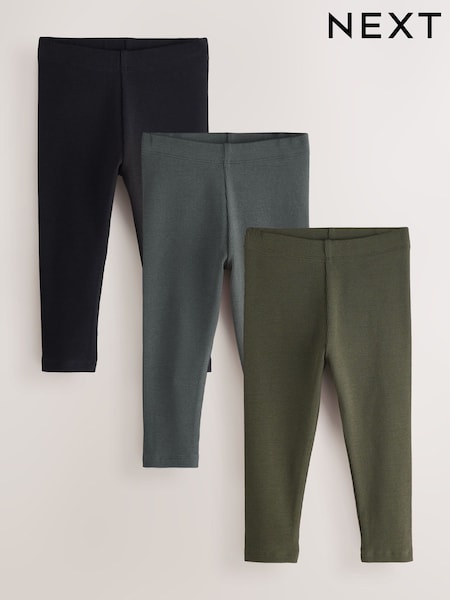 Black/Grey - Leggings 3 Pack (3mths-7yrs)