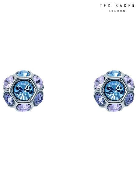 Ted Baker Silver Tone GEMME: Crystal Gem Cluster Stud Earrings (Y41906) | £28