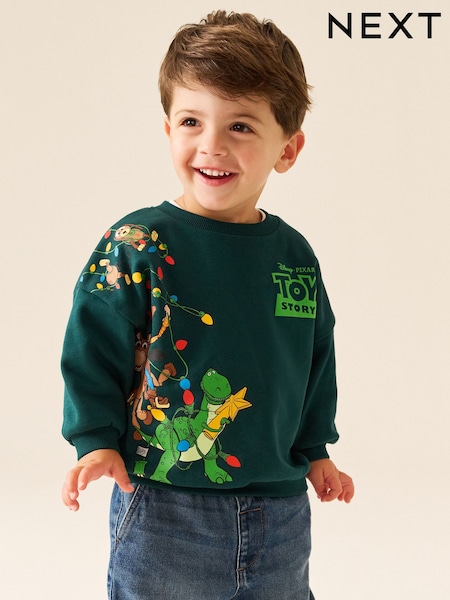 Green Toy Story - Christmas Crew Neck Sweat Top (3mths-8yrs)