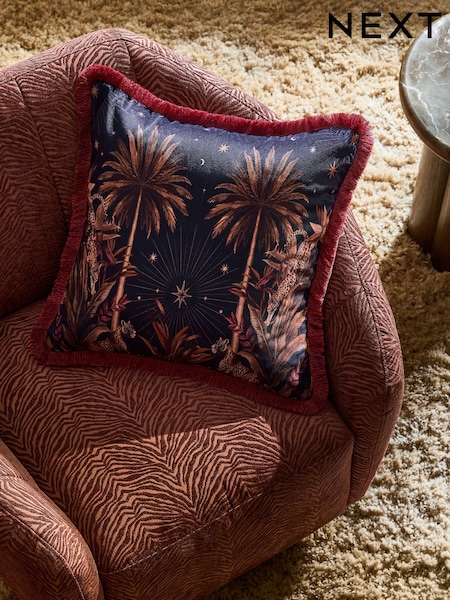 50 X 50cm Leopard Fringe Cushion
