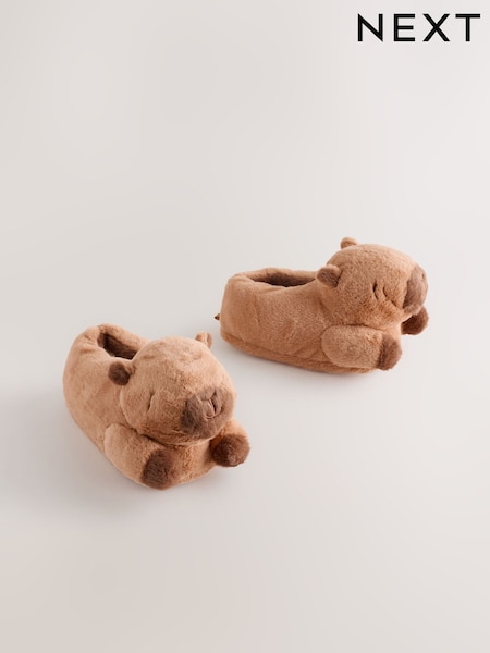 Brown Capybara - 3d Slippers