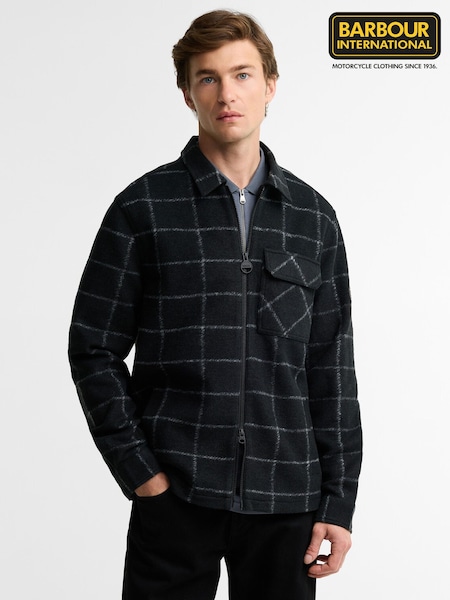 Black - Regular Barbour International Payne Fleece
