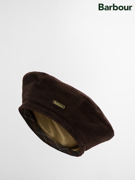 Brown - Barbour® Overton Beret Hat