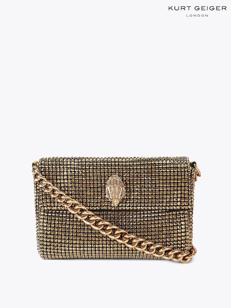 Kurt Geiger London Gold Small Party Shoulder Bag (Y43959) | £199
