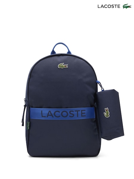 Lacoste Blue Backpack with Pencil Case (Y44100) | £65