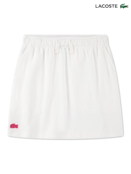 Lacoste White Terry Knit Skirt (Y44104) | £40 - £45