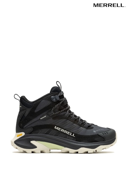 Black - Merrell Moab Speed 2 Mid Gortex Trainers