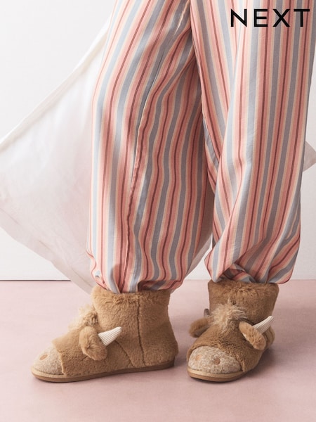 Brown - 3d Hamish Boot Slippers
