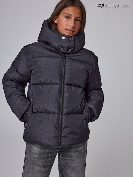 Brown - Smallsaints Leopard Padded Coat