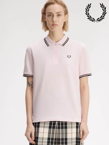 Pink - Fred Perry Twin Tipped Fred Perry Polo Shirt
