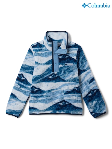Blue - Columbia Helvetia™ Ii Printed Half Snap Fleece