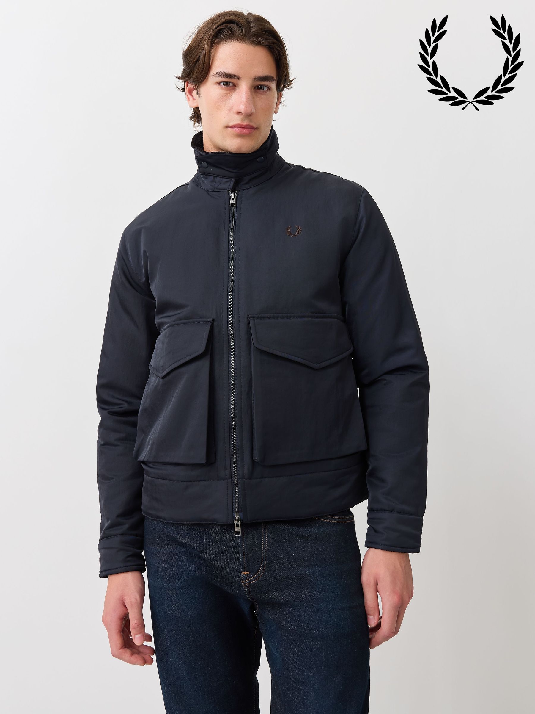 Buy Men's Zip Through Fred Perry Coatsandjackets Online | Next UK