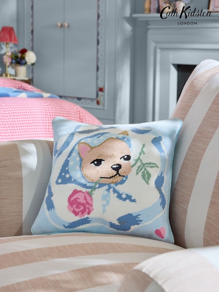 Cath Kidston Needlepoint Dog Cushion