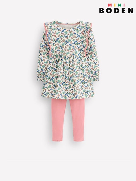 Boden Cream Ribbed Tunic Set (Y46644) | £35 - £39