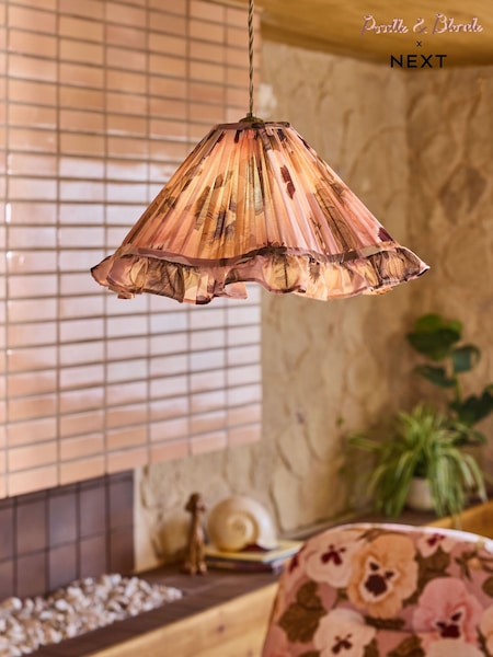 Poodle & Blonde Floral Print Ceiling Light