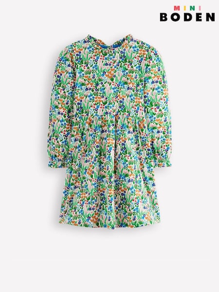 Boden Green Blouson Sleeve Jersey Dress (Y47228) | £25 - £29
