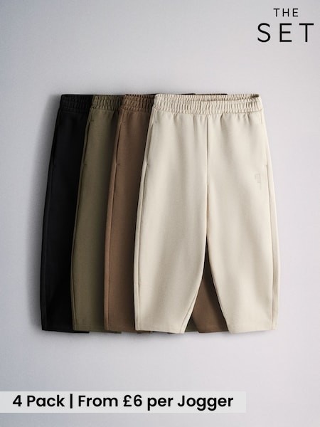 Multi - The Set 4 Pack Loopback Barrel Leg Joggers