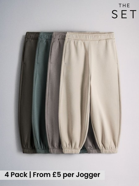 Green/Grey - The Set 4 Pack Balloon Joggers
