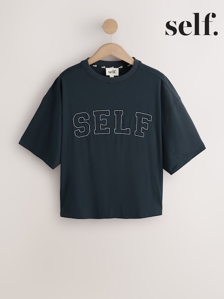 Navy - Self. Relaxed T-shirt