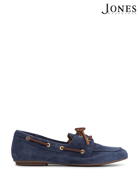 Jones Bootmaker Navy Suede Perissa Leather Loafers (Y48427) | £99