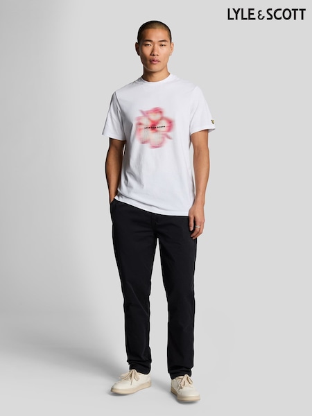 Lyle & Scott Black Straight Leg Chinos (Y48819) | £75