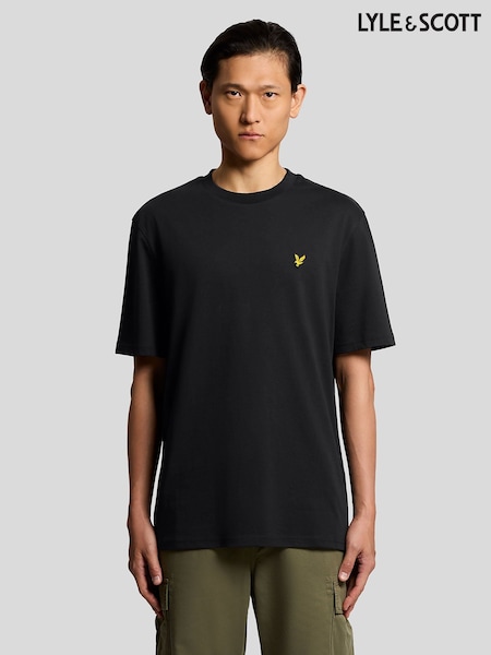 Lyle & Scott Black Oversized T-Shirt (Y48915) | £31