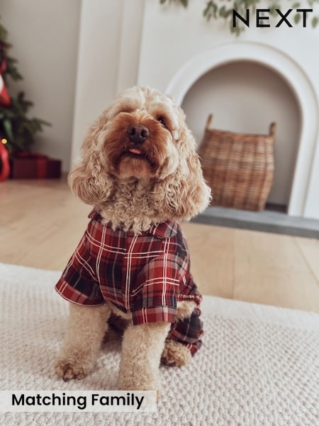 Red/Navy Check - Matching Family Christmas Pet Pyjamas