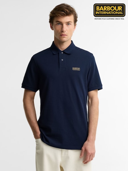 Navy - Regular Barbour International Essential Polo Shirt