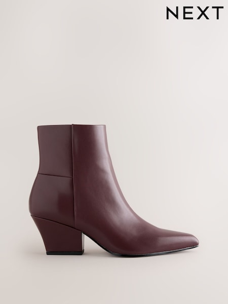 Burgundy Red - Forever Comfort® Pointed Toe Ankle Boots