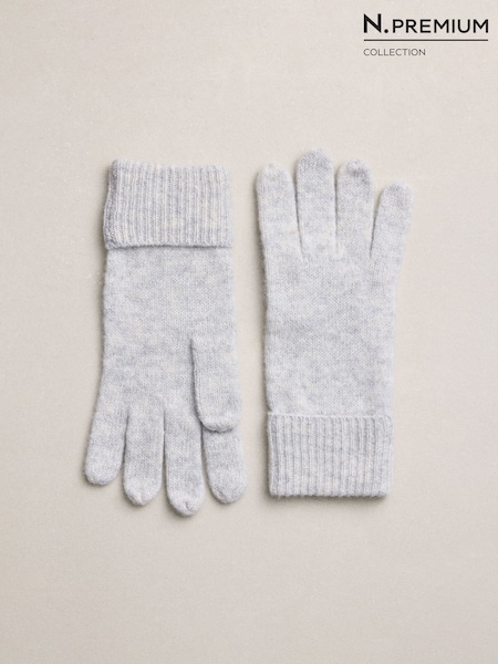 Grey - N.premium Cashmere Gloves