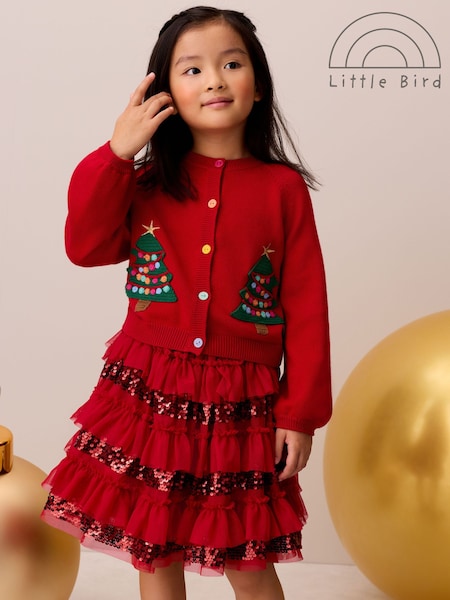 Christmas - Little Bird Cardigan & Skirt Set