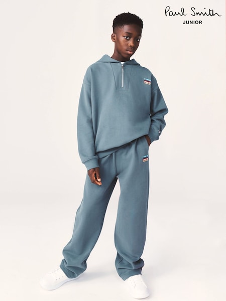 Blue - Paul Smith Junior Funnel Neck Hoodie And Joggers Set