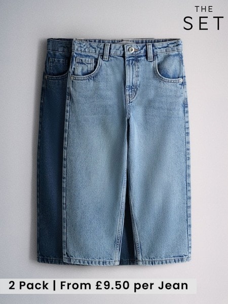 Blue Denim - The Set 2 Pack Baggy Fit Jeans